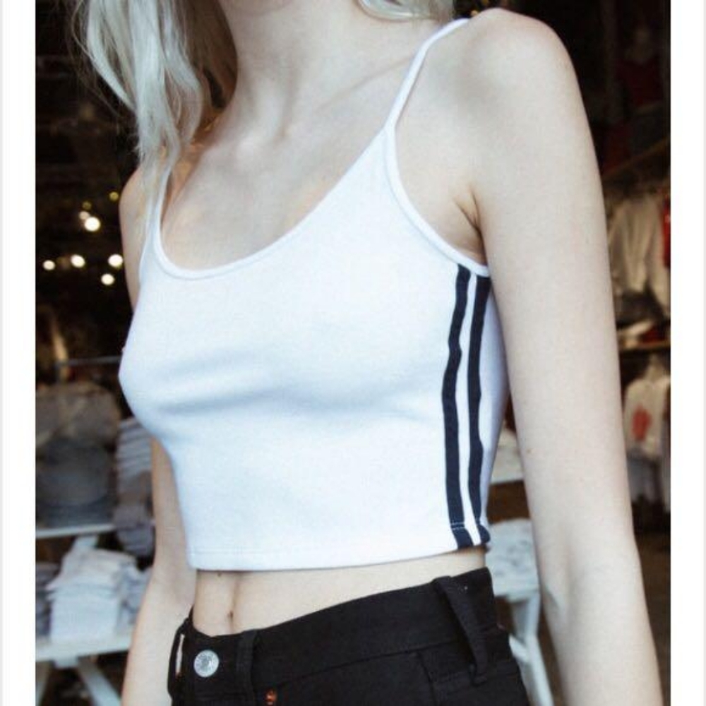 Brandy Melville White Crop Tank Top
